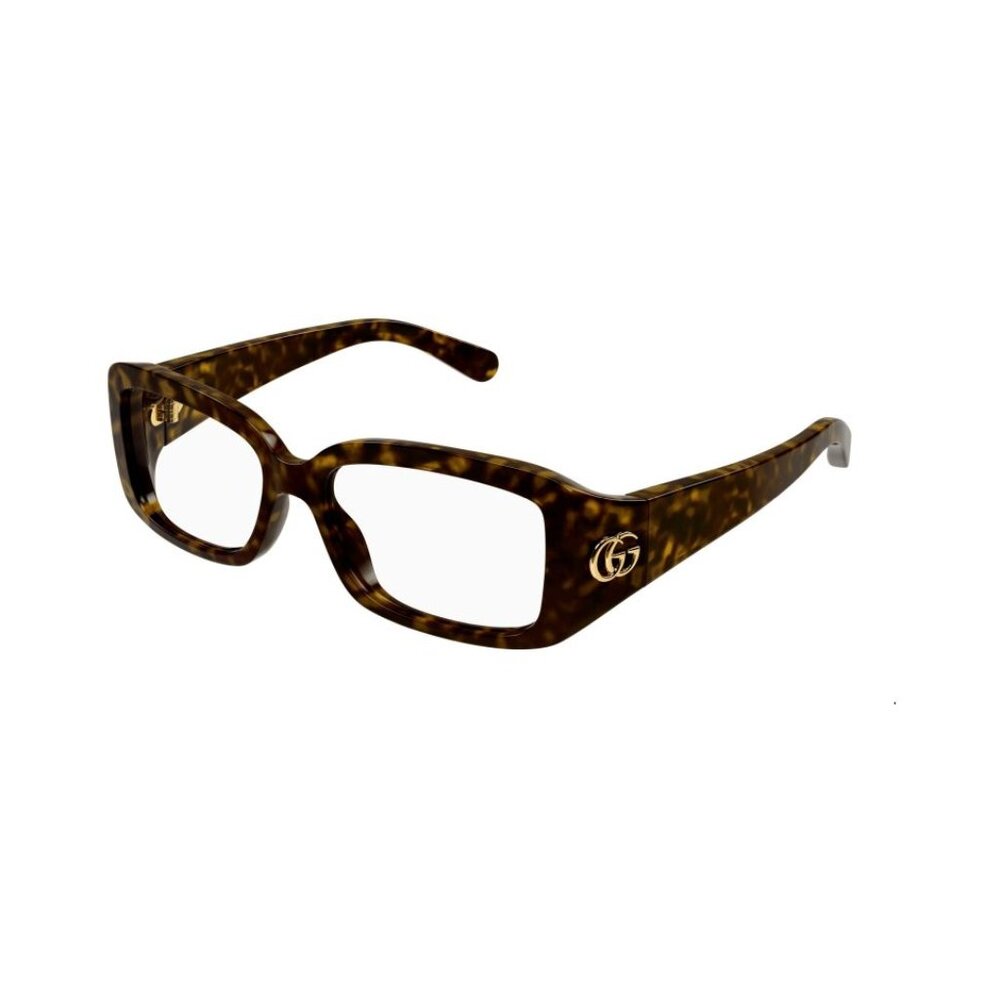 NEW GUCCI GG1406O 002 EYEGLASSES WOMEN BLACK RECTANGULAR GUCCI EYEWEAR